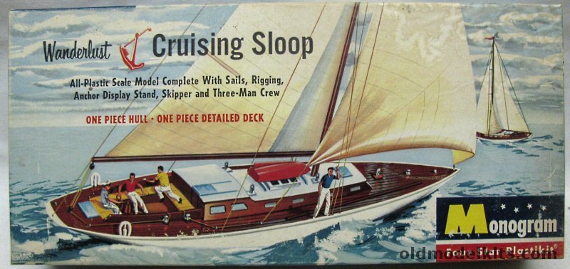 Monogram 1/50 Wanderlust Cruising Sloop, PB18-149 plastic model kit